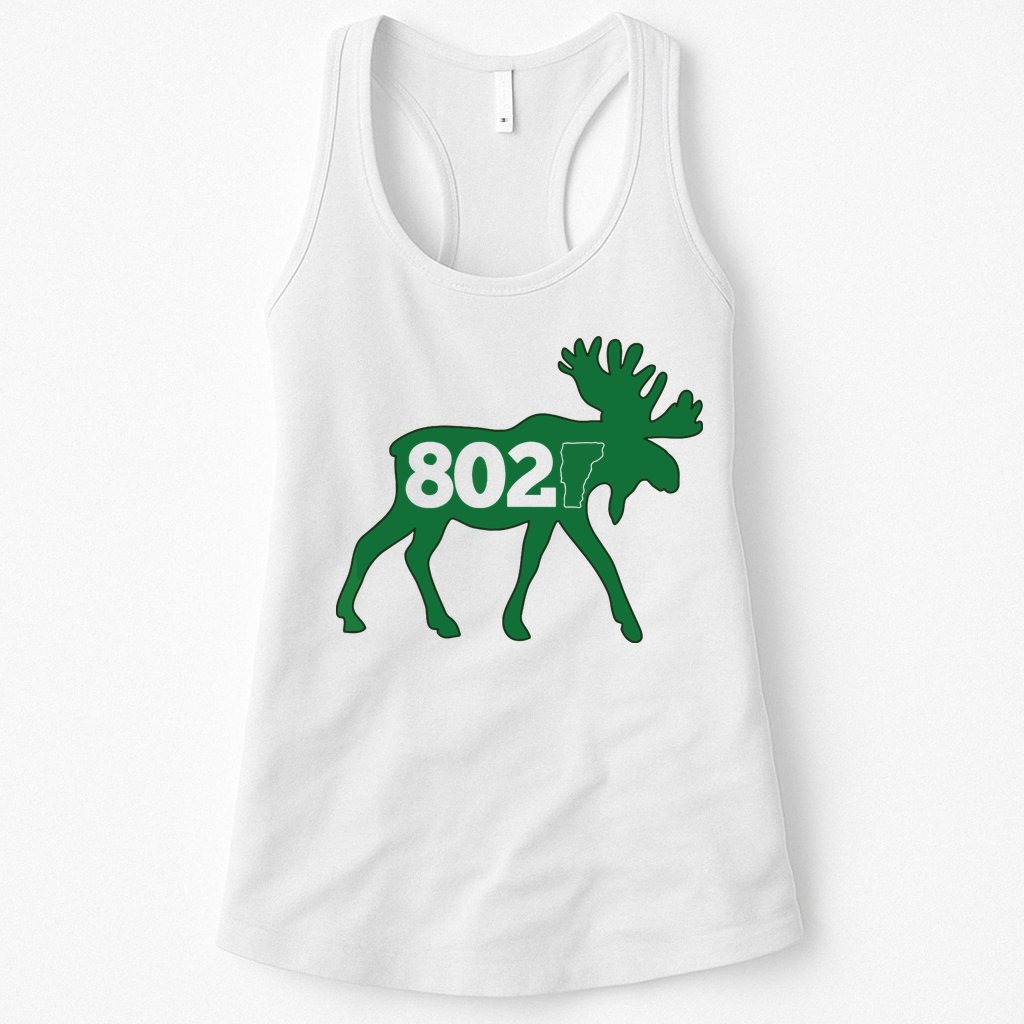 Vermont Moose 802 Vermont Green Mountain State Womens Tank Top