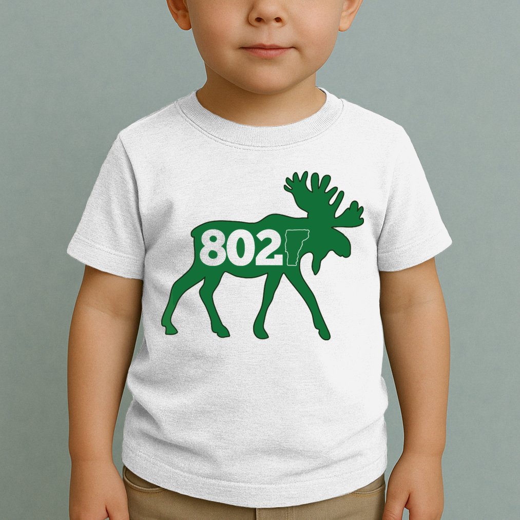 Vermont Moose 802 Vermont Green Mountain State Toddler T-Shirt
