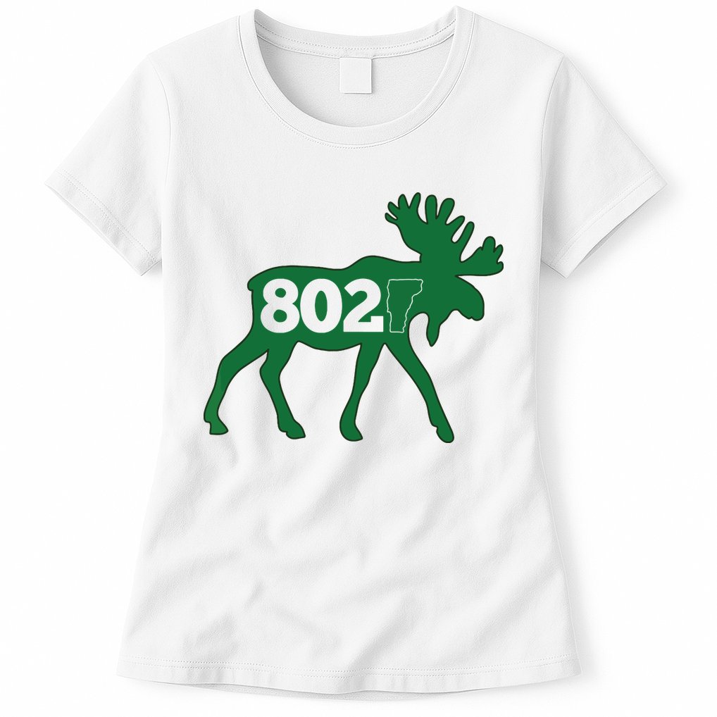 Vermont Moose 802 Vermont Green Mountain State Womens T-Shirt