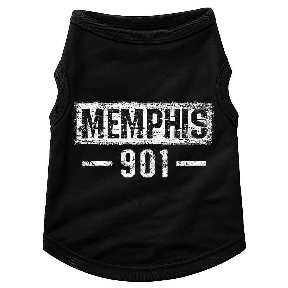 Vintage Memphis 901 Area Code Tennessee Doggie Tank