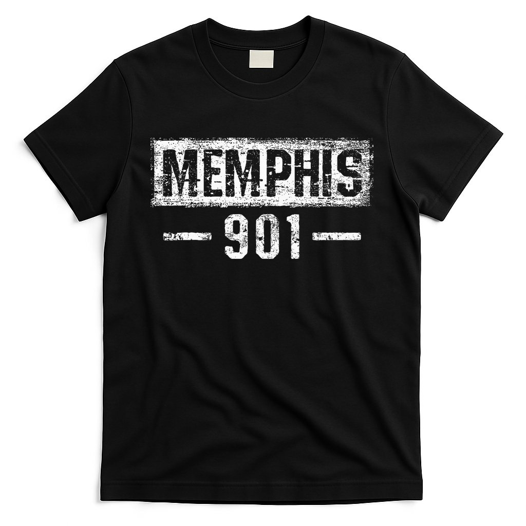 Vintage Memphis 901 Area Code Tennessee T-Shirt