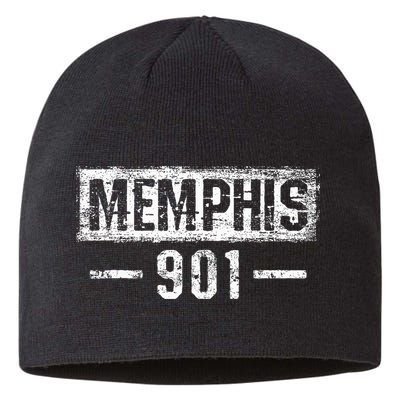 Vintage Memphis 901 Area Code Tennessee Sustainable Beanie