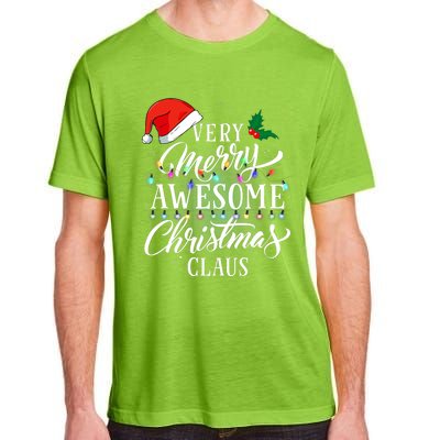 Very Merry Awesome Christmas Claus Pajamas Adult ChromaSoft Performance T-Shirt