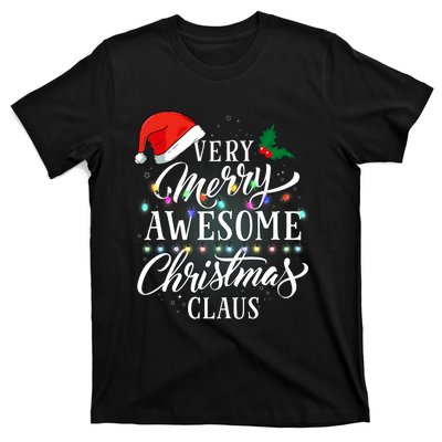 Very Merry Awesome Christmas Claus Pajamas T-Shirt