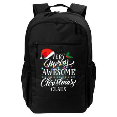 Very Merry Awesome Christmas Claus Pajamas Daily Commute Backpack