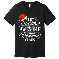 Very Merry Awesome Christmas Claus Pajamas Premium T-Shirt