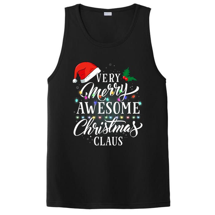 Very Merry Awesome Christmas Claus Pajamas PosiCharge Competitor Tank