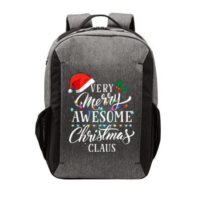 Very Merry Awesome Christmas Claus Pajamas Vector Backpack