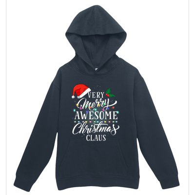 Very Merry Awesome Christmas Claus Pajamas Urban Pullover Hoodie