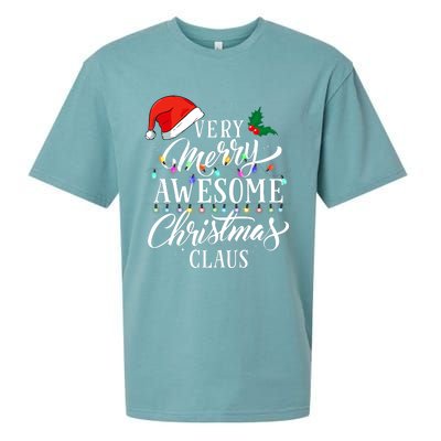 Very Merry Awesome Christmas Claus Pajamas Sueded Cloud Jersey T-Shirt