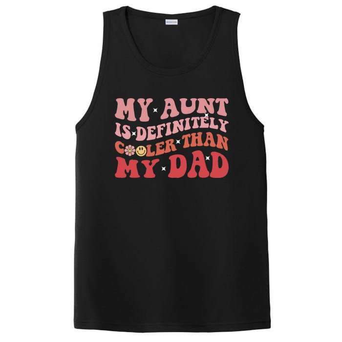 Vintage My Aunt Is Definitely Cooler Than My Dad Funny Aunt PosiCharge Competitor Tank