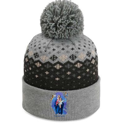 Virgin Mary Angel Religious Gift Art The Baniff Cuffed Pom Beanie