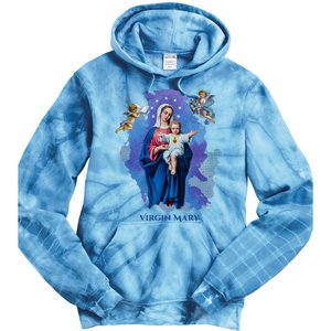 Virgin Mary Angel Religious Gift Art Tie Dye Hoodie