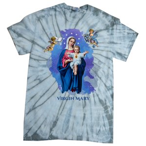 Virgin Mary Angel Religious Gift Art Tie-Dye T-Shirt