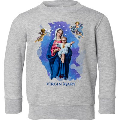 Virgin Mary Angel Religious Gift Art Toddler Sweatshirt