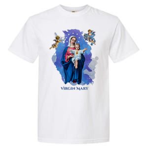 Virgin Mary Angel Religious Gift Art Garment-Dyed Heavyweight T-Shirt