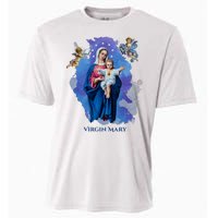 Virgin Mary Angel Religious Gift Art Cooling Performance Crew T-Shirt