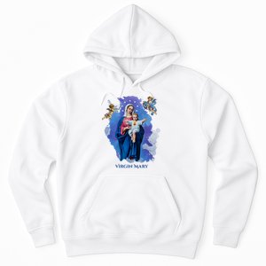 Virgin Mary Angel Religious Gift Art Hoodie