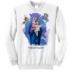 Virgin Mary Angel Religious Gift Art Sweatshirt