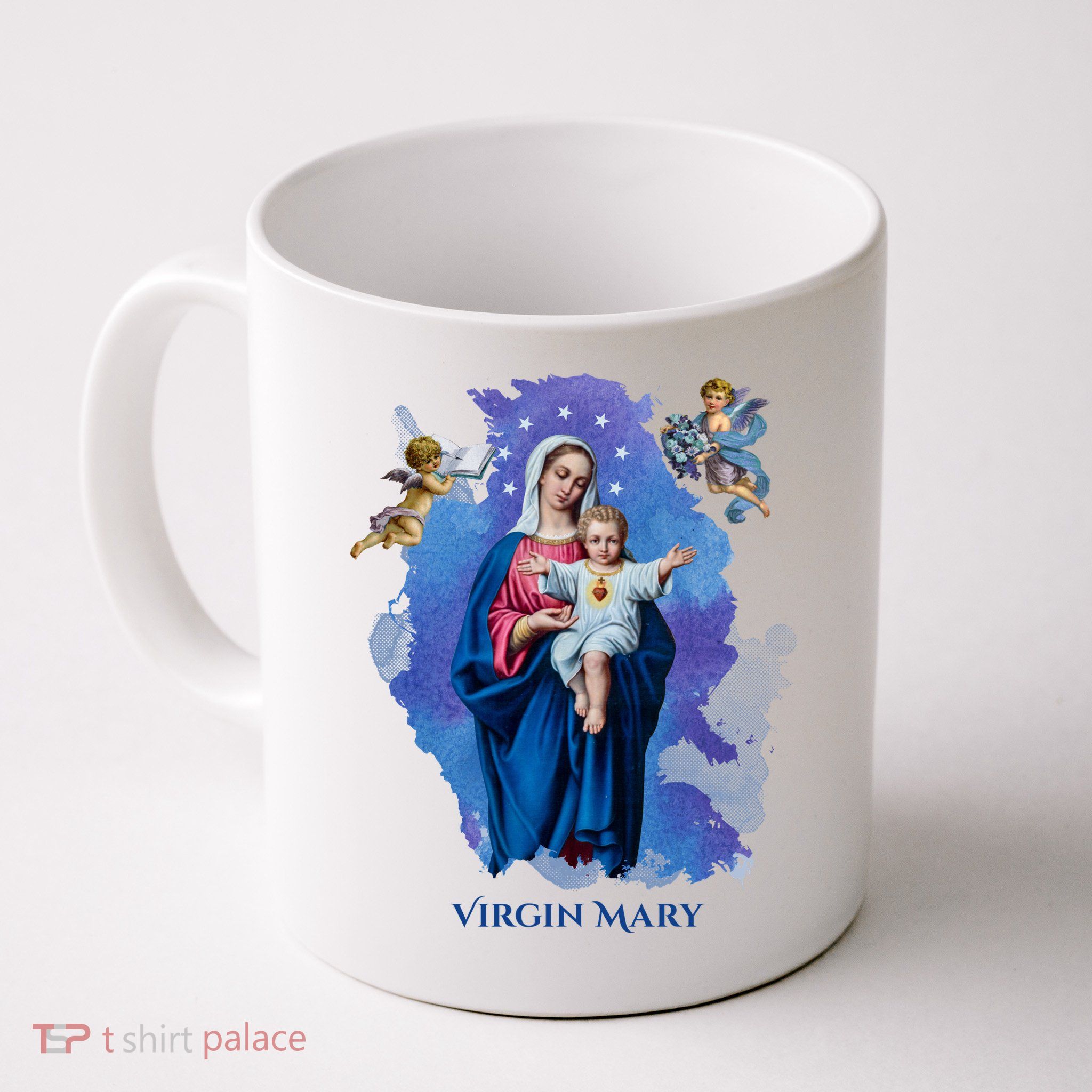 Virgin Mary Angel Religious Gift Art Mug
