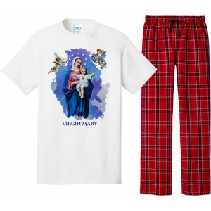 Virgin Mary Angel Religious Gift Art Pajama Set