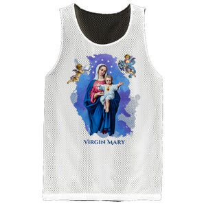 Virgin Mary Angel Religious Gift Art Mesh Reversible Basketball Jersey Tank