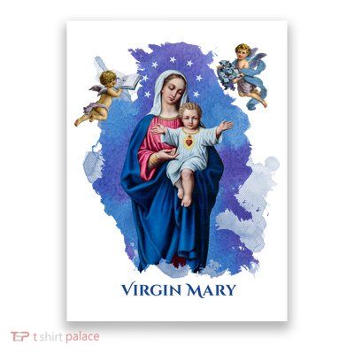 Virgin Mary Angel Religious Gift Art Poster