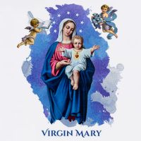 Virgin Mary Angel Religious Gift Art Womens Tank Top