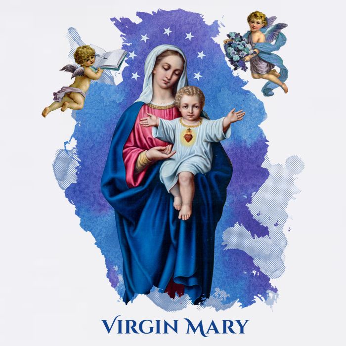 Virgin Mary Angel Religious Gift Art Hat
