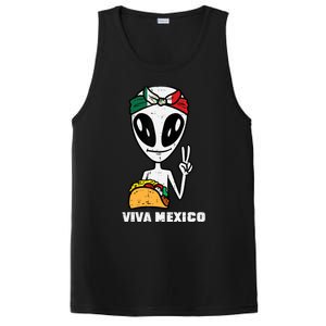 Viva Mexico Alien Cinco De Mayo Mexican Independence Day PosiCharge Competitor Tank