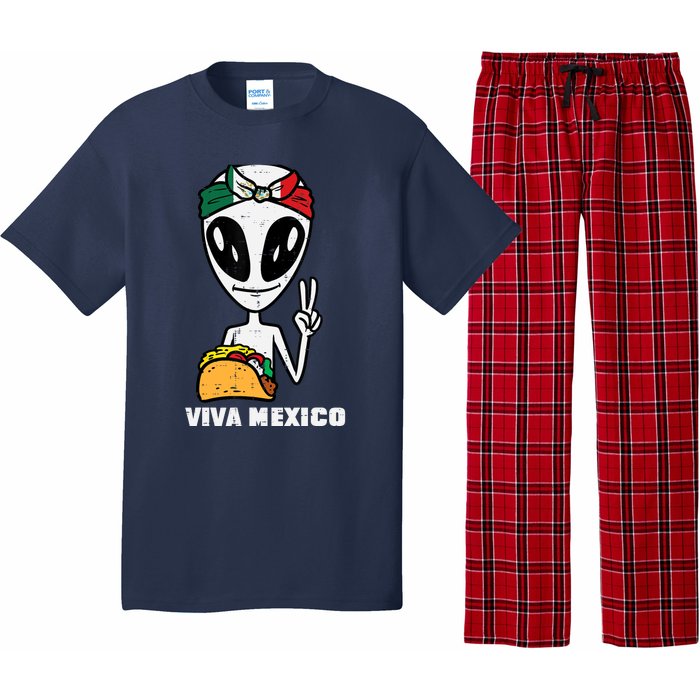 Viva Mexico Alien Cinco De Mayo Mexican Independence Day Pajama Set