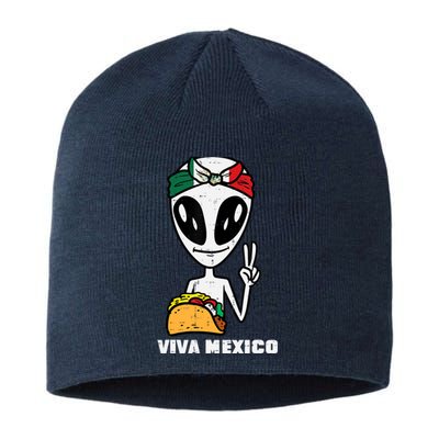 Viva Mexico Alien Cinco De Mayo Mexican Independence Day Sustainable Beanie