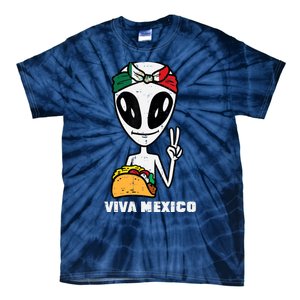 Viva Mexico Alien Cinco De Mayo Mexican Independence Day Tie-Dye T-Shirt