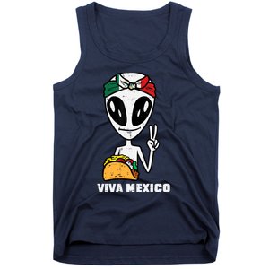 Viva Mexico Alien Cinco De Mayo Mexican Independence Day Tank Top