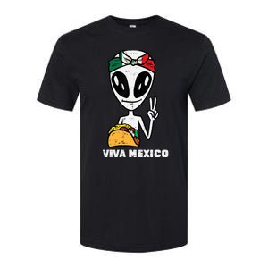 Viva Mexico Alien Cinco De Mayo Mexican Independence Day Softstyle CVC T-Shirt