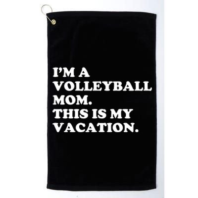 Volleyball Moms And Weekend Coffee Platinum Collection Golf Towel