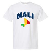 Vintage Mali Athletic Map And Flag Garment-Dyed Heavyweight T-Shirt