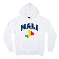 Vintage Mali Athletic Map And Flag Hoodie