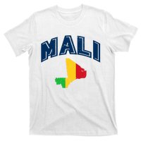 Vintage Mali Athletic Map And Flag T-Shirt