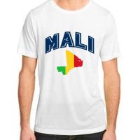 Vintage Mali Athletic Map And Flag Adult ChromaSoft Performance T-Shirt