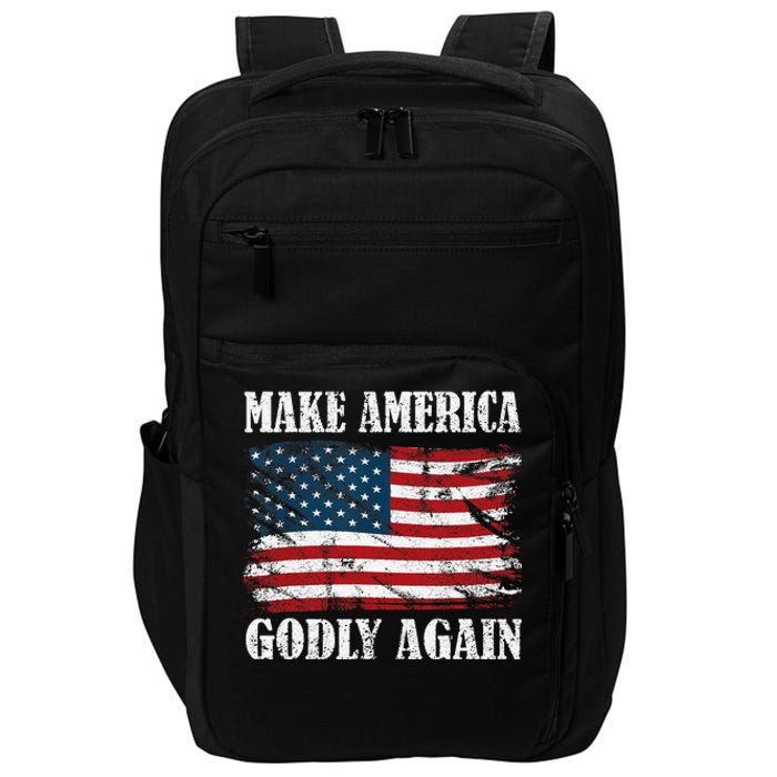 Vintage Make America Godly Again Impact Tech Backpack