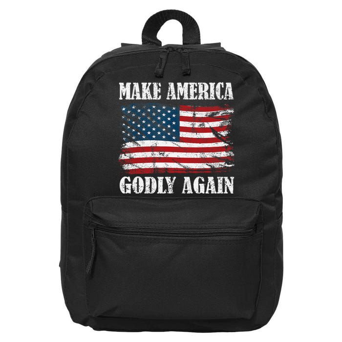 Vintage Make America Godly Again 16 in Basic Backpack