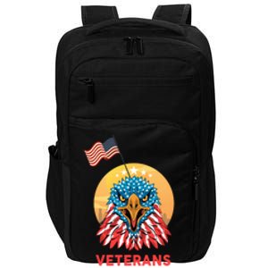 Veterans Make America Great Veterans Day Funny Gift For Melitary Gift Impact Tech Backpack