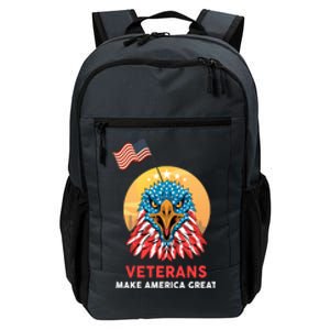 Veterans Make America Great Veterans Day Funny Gift For Melitary Gift Daily Commute Backpack