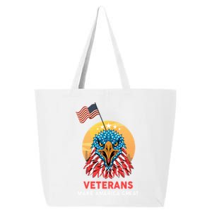 Veterans Make America Great Veterans Day Funny Gift For Melitary Gift 25L Jumbo Tote