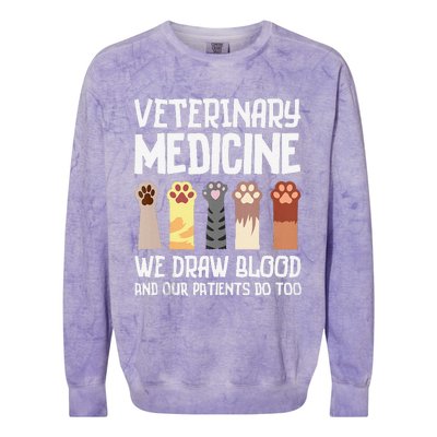 Veterinary Medicine Art Forveterinarian Vet Med Colorblast Crewneck Sweatshirt