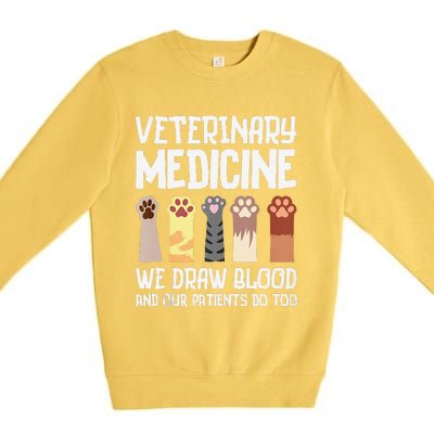 Veterinary Medicine Art Forveterinarian Vet Med Premium Crewneck Sweatshirt