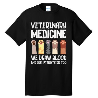 Veterinary Medicine Art Forveterinarian Vet Med Tall T-Shirt