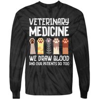 Veterinary Medicine Art Forveterinarian Vet Med Tie-Dye Long Sleeve Shirt