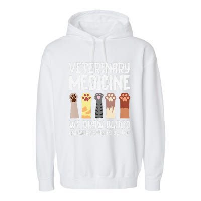 Veterinary Medicine Art Forveterinarian Vet Med Garment-Dyed Fleece Hoodie